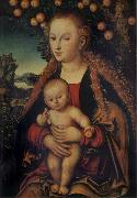 Lucas Cranach the Elder THe Virgin and Child under the Apple-tree China oil painting reproduction